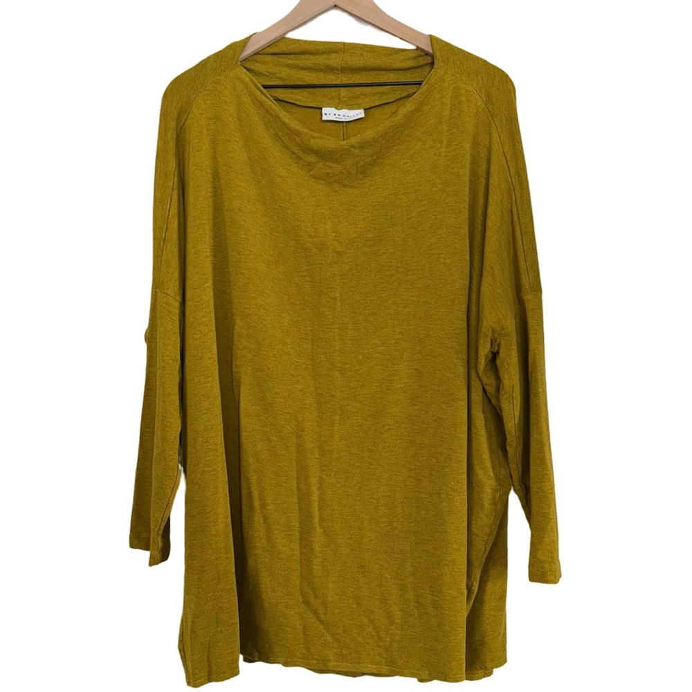 Bryn‎ Walker Mustard Yellow Oversized Tunic Top | Made in USA Size XL